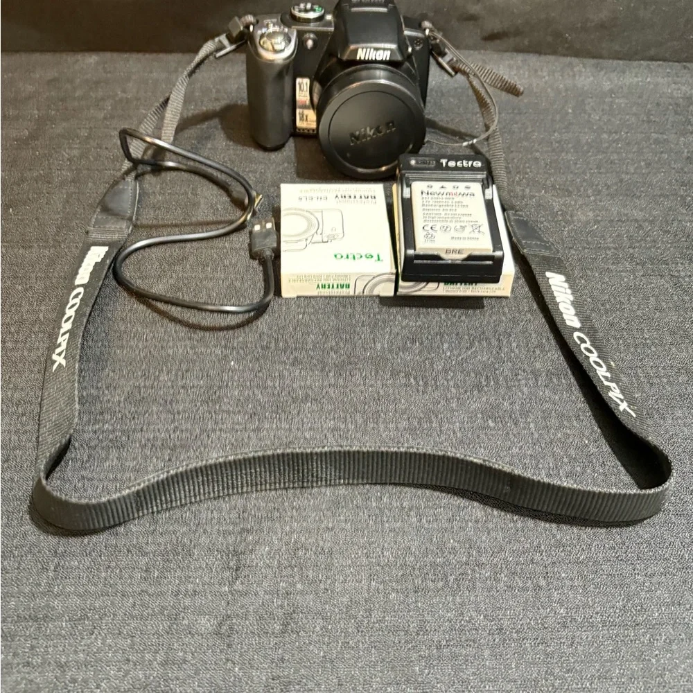 Nikon COOLPIX P80 10.1MP Digital Camera - Black With Extra Batteries/Charger
